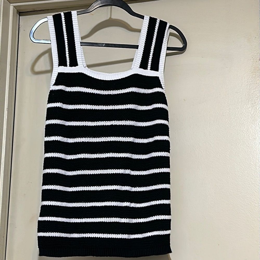 Loft striped knit top